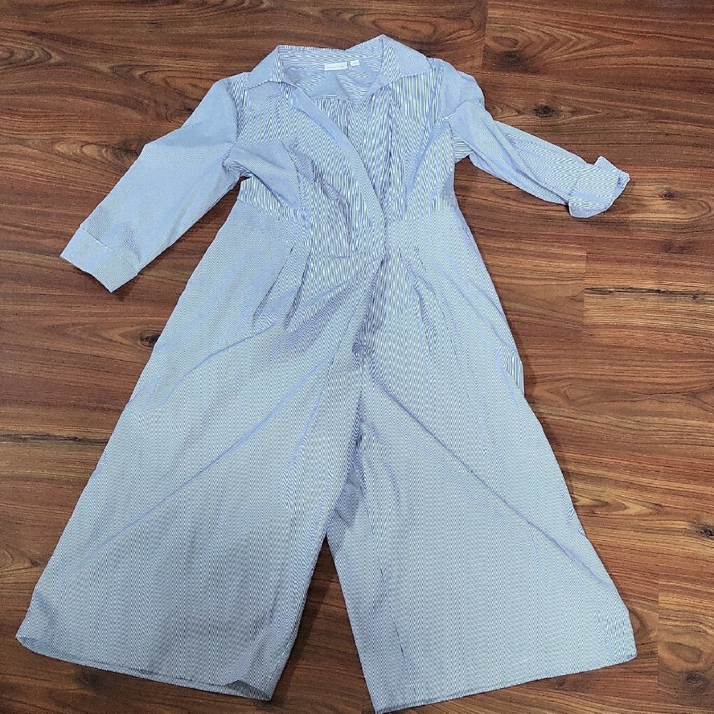 Westport Navy Pinstripe Jumpsuit